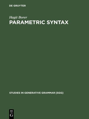 cover image of Parametric Syntax